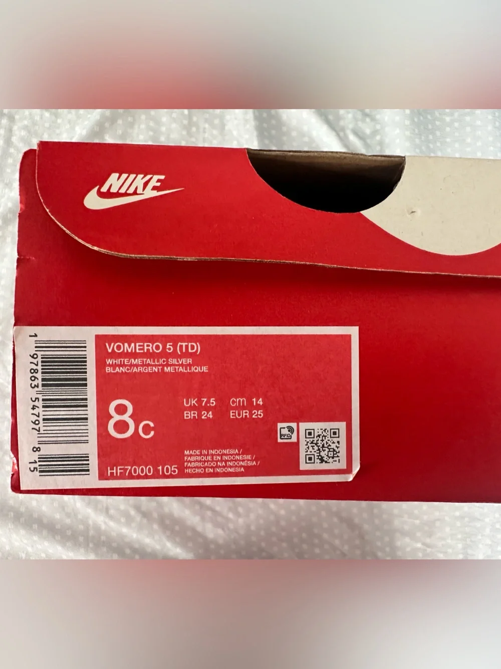 Nike Kids Vomero 5 White & Blue